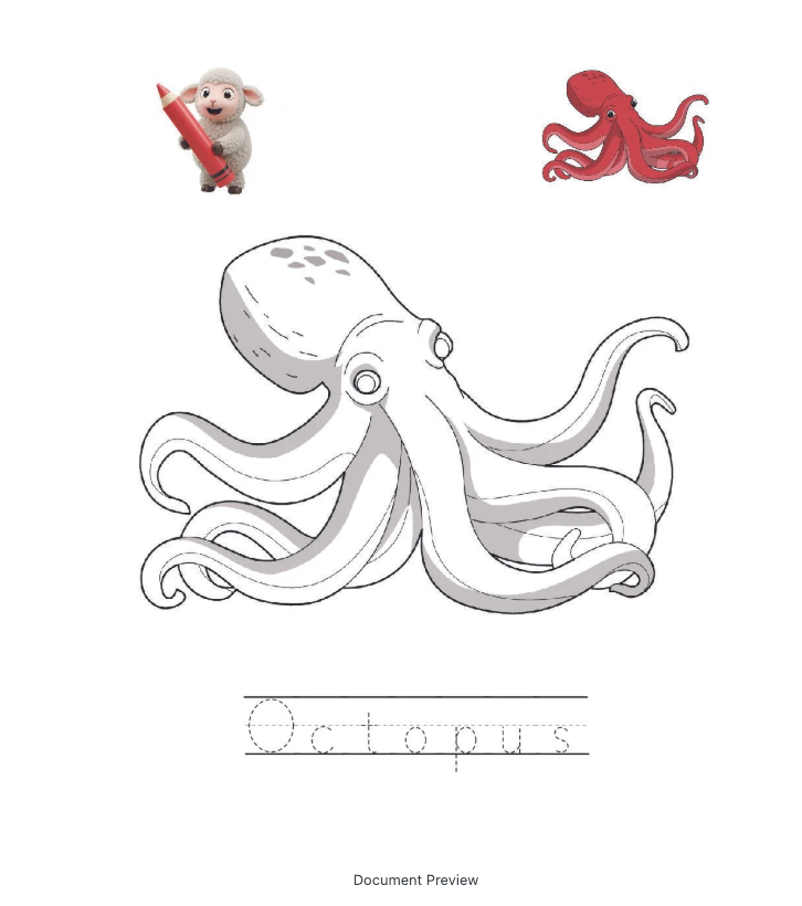 The Creation Story: Coloring and Tracing Book. - Image 2