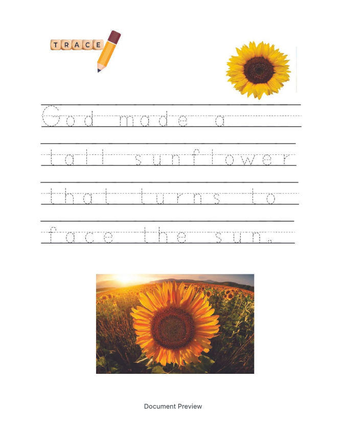 The Creation Story: Coloring and Tracing Book. - Image 5