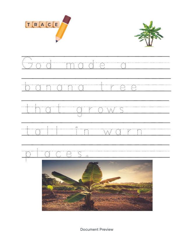 The Creation Story: Coloring and Tracing Book. - Image 6